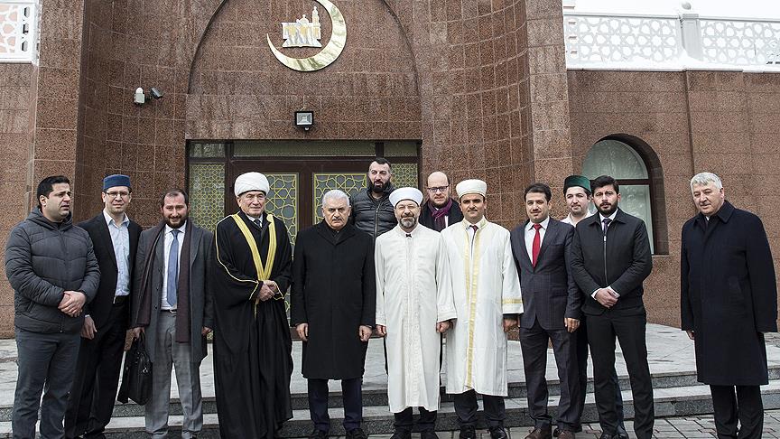 يلدرم يزور مسجدا أنشأته تركيا في بيلاروسيا